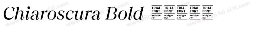 Chiaroscura Bold字体转换